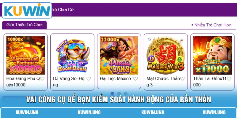 Vài công cụ để bạn kiểm soát hành động của bản thân
